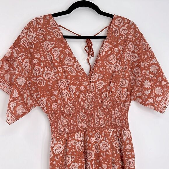 Cleobella Jess Boho Wide Leg Printed Jumpsuit - Picture 4 of 12